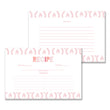 Load image into Gallery viewer, Blush Ikat Recipe Cards | Coll. 12