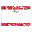 Load image into Gallery viewer, Red Roses & Black Stripes Recipe Cards | Coll. 1B