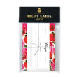 Load image into Gallery viewer, Red Roses & Black Stripes Recipe Cards | Coll. 1B