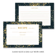 Load image into Gallery viewer, Luxurious gold and black classic bridal shower invitations, featuring chic art deco design and faux gold brush strokes.