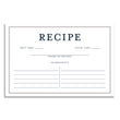 Load image into Gallery viewer, Navy Gingham Recipe Cards | Coll. 3