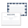 Load image into Gallery viewer, Navy Gingham Recipe Cards | Coll. 3