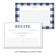 Load image into Gallery viewer, Elegant Navy Gingham Bridal Shower Invitations with Modern Navy Blue Design by Digibuddha