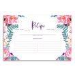 Load image into Gallery viewer, Purple Watercolor Florals Recipe Cards | Coll. 4