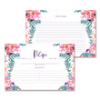 Load image into Gallery viewer, Purple Watercolor Florals Recipe Cards | Coll. 4