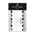 Load image into Gallery viewer, Edgy Black & White Recipe Cards | Coll. 7