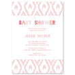 Load image into Gallery viewer, Blush Ikat Baby Shower Invitation Coll. 12