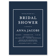 Load image into Gallery viewer, Elegant Navy Gingham Bridal Shower Invitations with Modern Navy Blue Design by Digibuddha