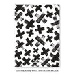 Load image into Gallery viewer, Chic and Edgy Black and White Bridal Shower Invitations with Monochrome Brush Pattern by Digibuddha