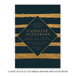 Load image into Gallery viewer, Luxurious gold and black classic bridal shower invitations, featuring chic art deco design and faux gold brush strokes.