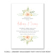 Load image into Gallery viewer, Floral + Greenery Engagement Party Invitation Coll. 2