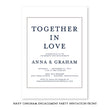 Load image into Gallery viewer, Navy Gingham Engagement Party Invitation Coll. 3