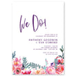 Load image into Gallery viewer, Purple Watercolor Florals Engagement Party Invitation Coll. 4