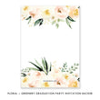 Load image into Gallery viewer, Floral + Greenery Graduation Party Invitation Coll. 2