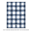 Load image into Gallery viewer, Navy Gingham Graduation Party Invitation Coll. 3