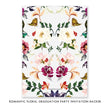Load image into Gallery viewer, Romantic Floral Graduation Party Invitation Coll. 6