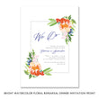 Load image into Gallery viewer, Bright Watercolor Floral Rehearsal Dinner Invitation Coll. 9