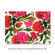 Load image into Gallery viewer, Red Roses & Black Stripes Graduation Announcement Coll. 1B