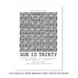 Load image into Gallery viewer, Edgy Black & White Birthday Party Invitation Coll. 7