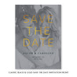 Load image into Gallery viewer, Classic Black & Gold Save The Date Photo Card Coll. 25