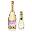 Load image into Gallery viewer, Purple Watercolor Florals Bridal Shower Champagne Labels Coll. 4