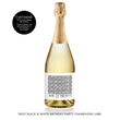 Load image into Gallery viewer, Edgy Black & White Birthday Party Champagne Labels Coll. 7