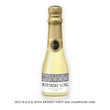 Load image into Gallery viewer, Edgy Black & White Birthday Party Champagne Labels Coll. 7