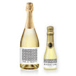 Load image into Gallery viewer, Edgy Black & White Birthday Party Champagne Labels Coll. 7