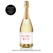 Load image into Gallery viewer, Blush Ikat Baby Shower Champagne Labels Coll. 12