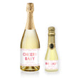 Load image into Gallery viewer, Blush Ikat Baby Shower Champagne Labels Coll. 12
