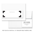 Load image into Gallery viewer, Edgy Black & White Envelope Wrap Address Labels Coll. 7