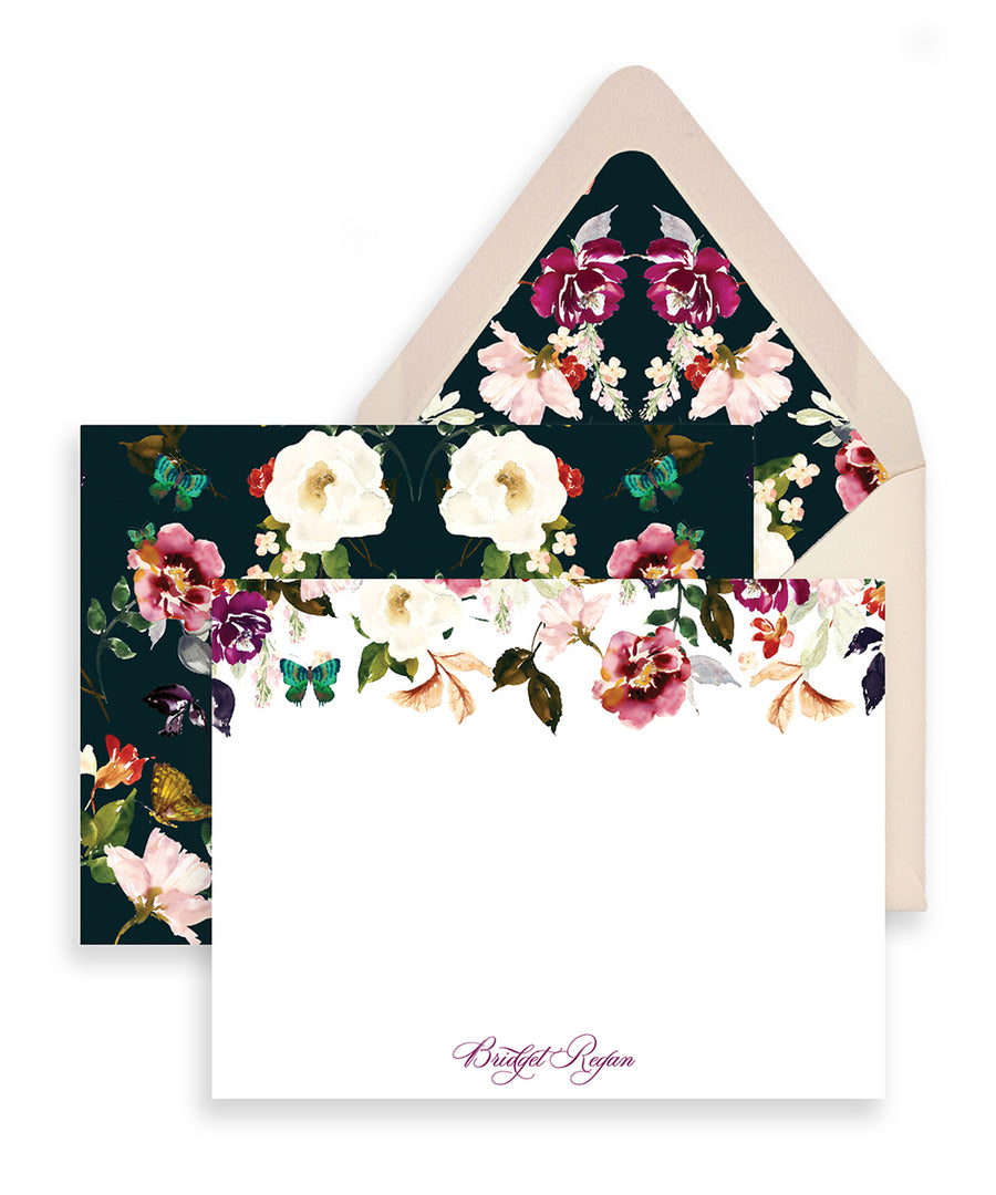 Romantic Floral Personalized Stationery