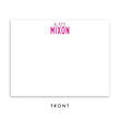 Load image into Gallery viewer, Black & White Stripes Personalized Stationery