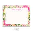 Load image into Gallery viewer, Pink & Green Floral Personalized Stationery