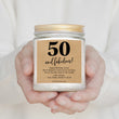 Load image into Gallery viewer, 50 and Fabulous Scented Personalized Candle