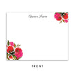 Load image into Gallery viewer, Red Roses & Black Stripes Personalized Stationery Coll. 1B