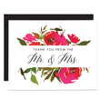 Load image into Gallery viewer, Red Roses Newlyweds Thank You Cards Coll. 1B