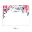 Load image into Gallery viewer, Purple Watercolor Florals Personalized Stationery Coll. 4