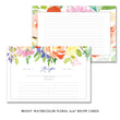 Load image into Gallery viewer, Elegant watercolor floral bridal shower invitations featuring bright florals and light greenery in purple, red, and green.