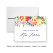 Load image into Gallery viewer, Bright Watercolor Floral Bridal Thank You Card Coll. 9