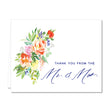 Load image into Gallery viewer, Bright Watercolor Floral Newlyweds Thank You Cards Coll. 9