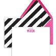 Load image into Gallery viewer, Black and White Striped Personalized Stationery