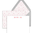 Load image into Gallery viewer, Blush Ikat Indonesian Pattern Personalized Stationery
