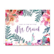 Load image into Gallery viewer, Purple Watercolor Florals Bridal Thank You Card Coll. 4