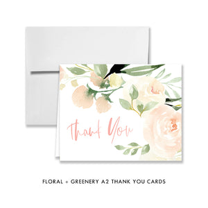Floral + Greenery Graduation Party Invitation Coll. 2