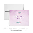 Load image into Gallery viewer, Purple Watercolor Florals Thank You Card Coll. 4