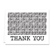 Load image into Gallery viewer, Edgy Black & White Thank You Card Coll. 7
