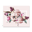 Load image into Gallery viewer, Vintage Purple Floral Thank You Card Coll. 17