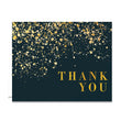 Load image into Gallery viewer, Black & Gold Folded Thank You Cards