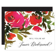 Load image into Gallery viewer, Red Roses Will You Be My Bridesmaid? Card | Coll. 1B